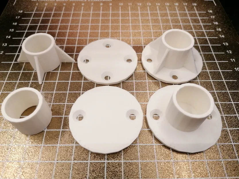 Giá đỡ gắn cột cho kệ xoay trong bếp - Image 6