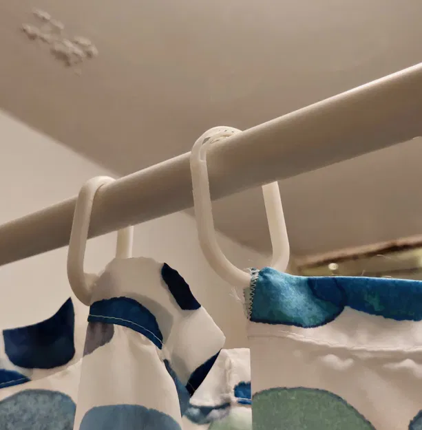 Móc treo rèm tắm thay thế linh hoạt cho phòng tắm - Image 4