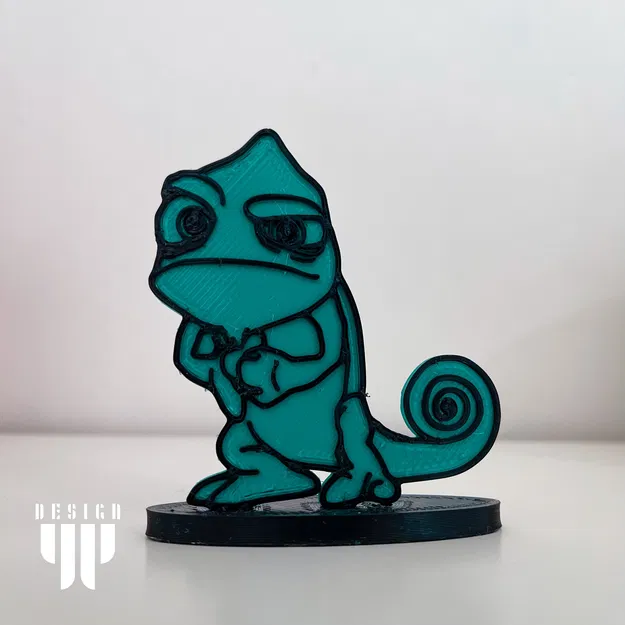 Nhân vật Pascal nổi giận phong cách nghệ thuật 2D với đế - Image 1