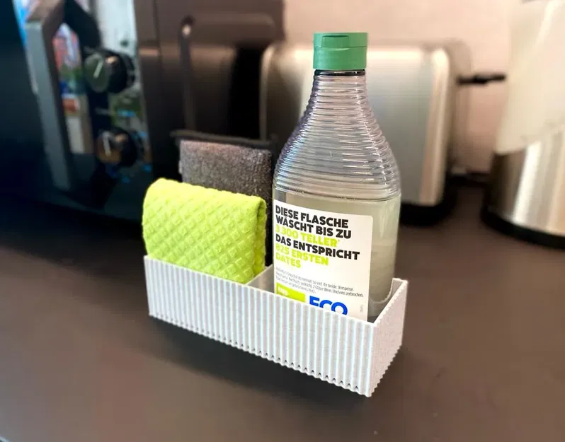 Giá đỡ bọt biển 3 ngăn với thiết kế thoát nước - Image 1