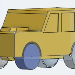 Mô hình SUV in và đặt để thú vị