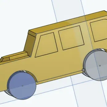 Mô hình SUV in và đặt để thú vị