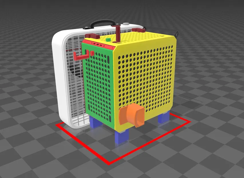 Quạt làm mát hộp QUBE 500 với quạt 20x20 tiêu chuẩn - Image 1