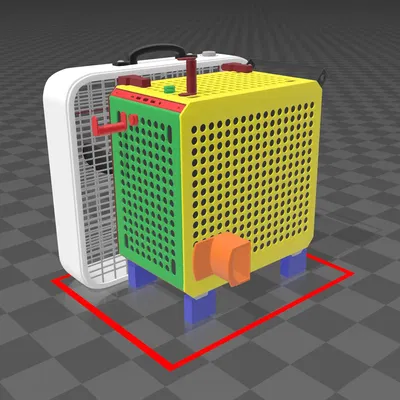 Quạt làm mát hộp QUBE 500 với quạt 20x20 tiêu chuẩn