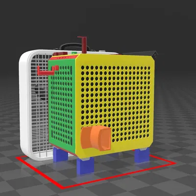 Quạt làm mát hộp QUBE 500 với quạt 20x20 tiêu chuẩn