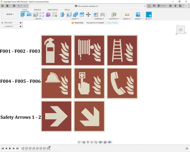 Bộ sưu tập biểu tượng lửa theo tiêu chuẩn ISO 7010 - Image 1