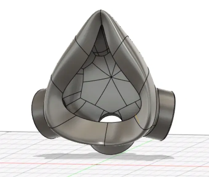 Thân khẩu trang nửa mặt WIP với 3 cổng NATO - Image 3