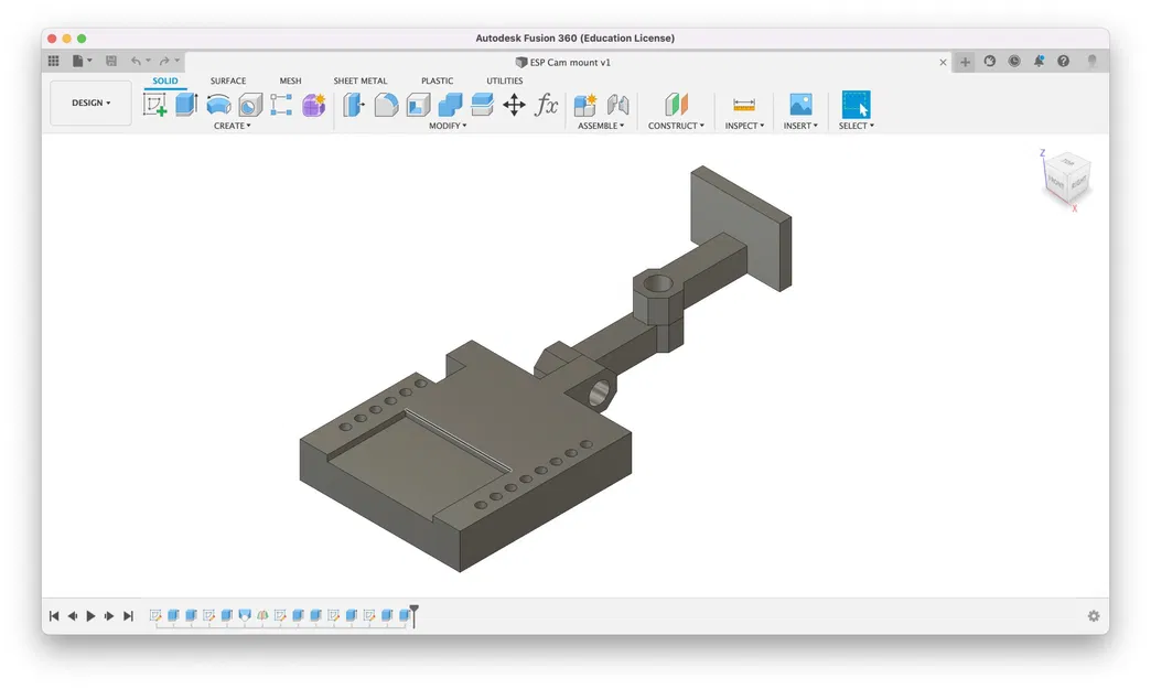 Giá đỡ camera ESP32 CAM nhỏ gọn và nhanh chóng in 3D - Image 2