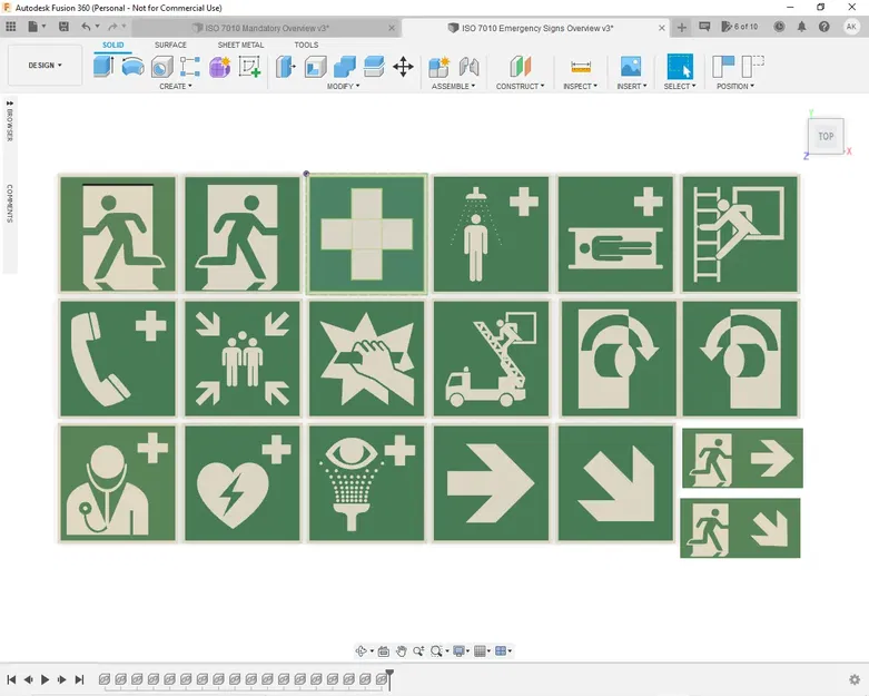 Bộ biểu tượng khẩn cấp theo tiêu chuẩn ISO 7010 - Image 1