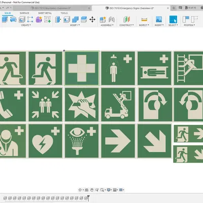 Bộ biểu tượng khẩn cấp theo tiêu chuẩn ISO 7010