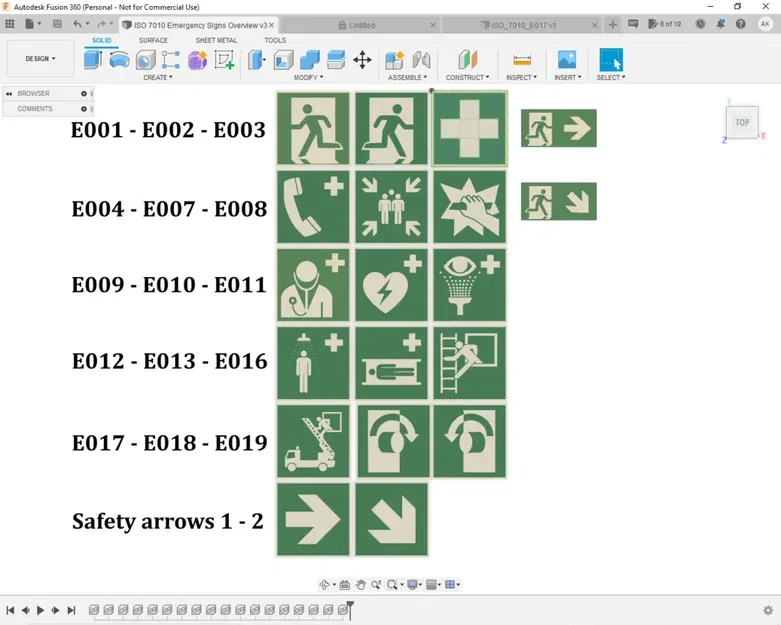 Bộ biểu tượng khẩn cấp theo tiêu chuẩn ISO 7010 - Image 2