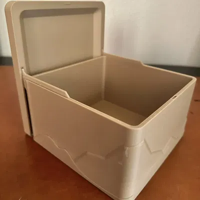 Hộp có nắp trượt in sẵn với họa tiết núi