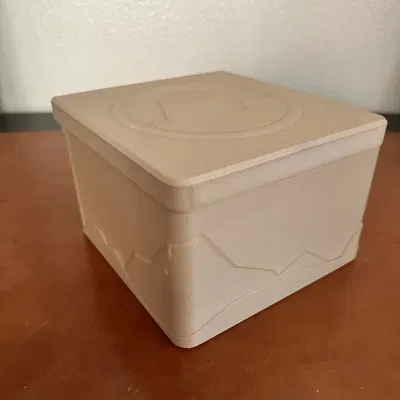 Hộp có nắp trượt in sẵn với họa tiết núi