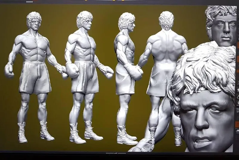 Nhân vật Rocky Balboa chi tiết với 8 phần riêng biệt - Image 1