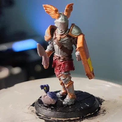 Nhân vật Paladin DnD 32mm từ HeroForge