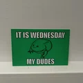 Biểu ngữ ếch hài hước về ngày thứ Tư - Thumbnail 1