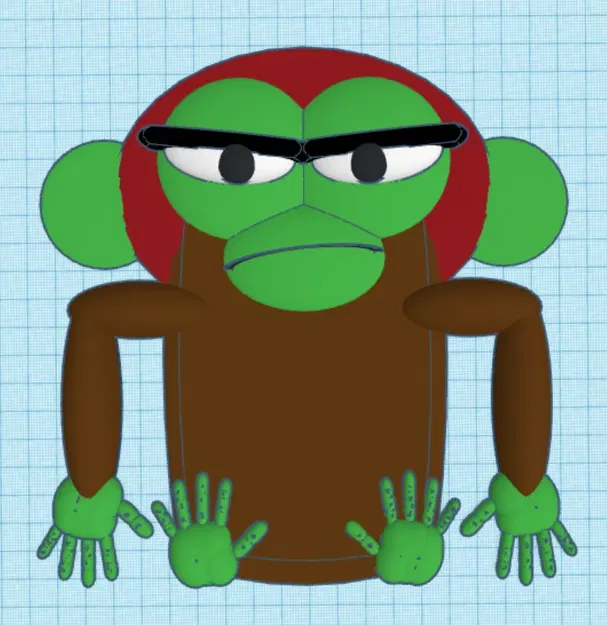 Khỉ Grumpy Jim Panzee từ bộ sách thiếu nhi - Image 1