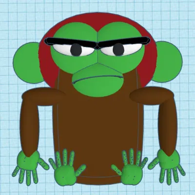 Khỉ Grumpy Jim Panzee từ bộ sách thiếu nhi