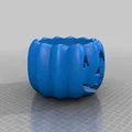 Giá đỡ nến Jack O Lantern Halloween với mũ cho nến 3 wicks - Thumbnail 2