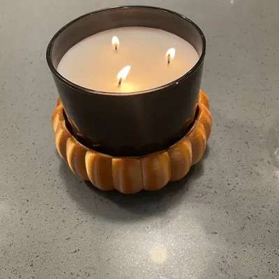 Đĩa nến trang trí bí ngô mùa thu/Halloween