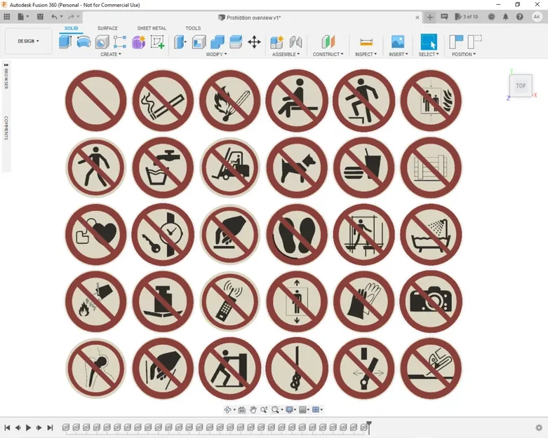 Bộ sưu tập biểu tượng cấm theo tiêu chuẩn ISO 7010 - Image 1