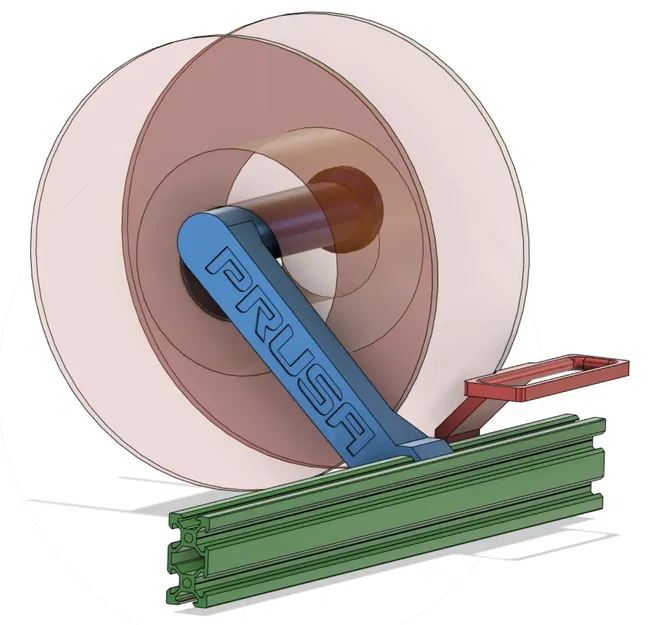 Giá đỡ cuộn và hướng dẫn filament Prusa Bear - Image 2