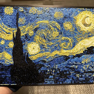 Đêm sao - Bức tranh Starry Night chuyển đổi thành STL