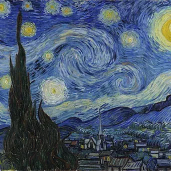 Đêm sao - Bức tranh Starry Night chuyển đổi thành STL