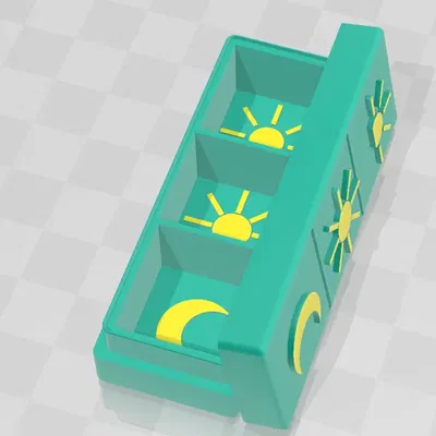 Hộp đựng thuốc Pillendose cho buổi sáng, trưa và tối