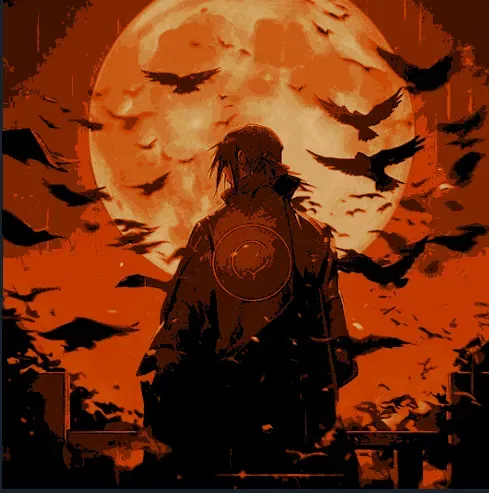 Itachi trong Naruto Shippuden bên ánh trăng lớn - Image 1