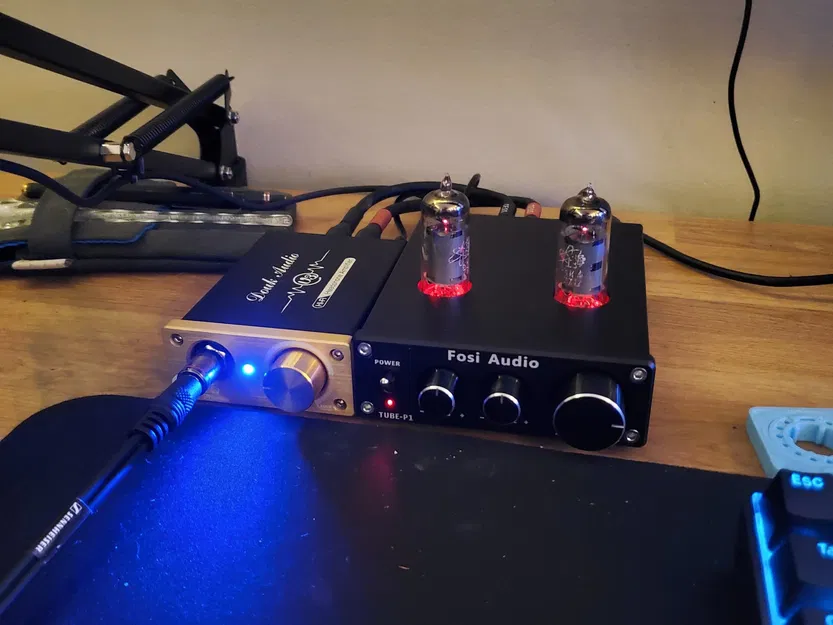 Giá đỡ mini HiFi cho Fosi Tube-P1 và Douk U3 Mini - Image 4