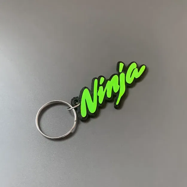 Móc khóa thương hiệu Kawasaki Ninja in 3D với thiết kế đơn giản - Image 2