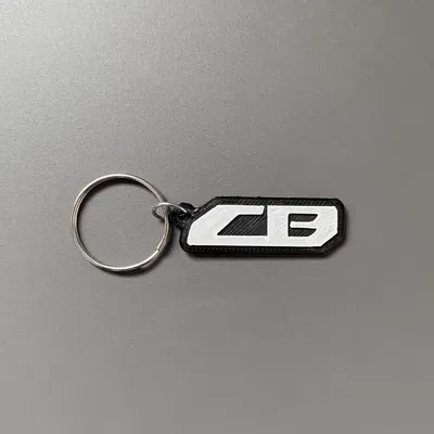 Keychain thương hiệu Honda CB in 3D với thiết kế đơn giản