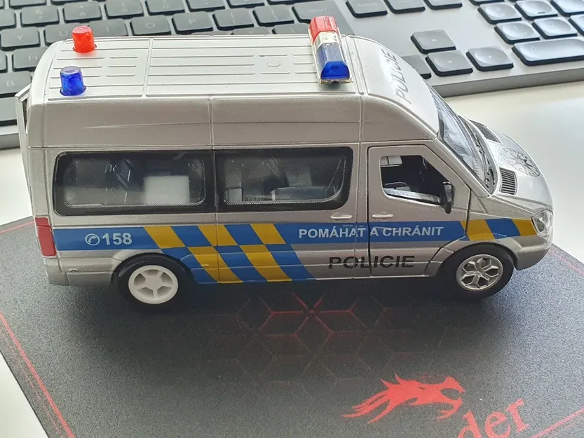 Bánh xe thay thế cho ô tô đồ chơi Teddies - Policie ČR - Image 3