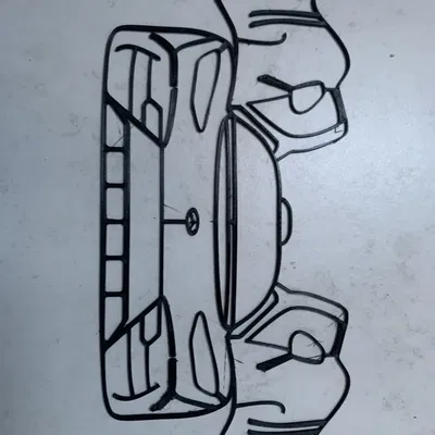 Tranh tường trước xe Mercedes AMG One