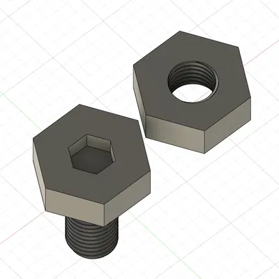 Đai ốc và ren M20 với khoảng cách tối ưu và cạnh bo tròn bề...