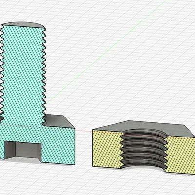 Đai ốc và ren M20 với khoảng cách tối ưu và cạnh bo tròn bề...