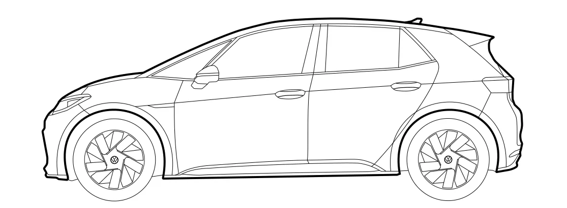 Silhouette của Volkswagen ID.3 bản gốc và nâng cấp - Image 11
