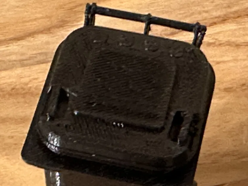 Thùng rác mini 80l 3D cho nhà búp bê với bánh xe xoay - Image 12