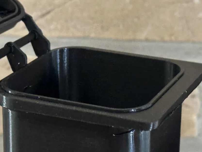 Thùng rác mini 80l 3D cho nhà búp bê với bánh xe xoay - Image 14