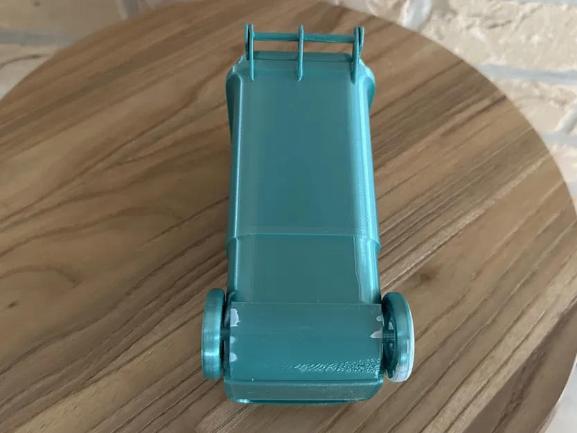 Thùng rác mini 80l 3D cho nhà búp bê với bánh xe xoay - Image 16