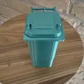 Thùng rác mini 80l 3D cho nhà búp bê với bánh xe xoay - Thumbnail 17