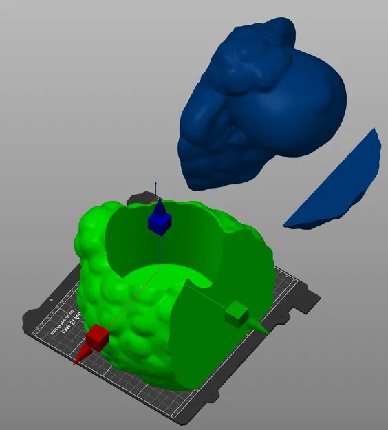Chậu cây hình cừu 140mm với file STL nguyên khối - Image 2