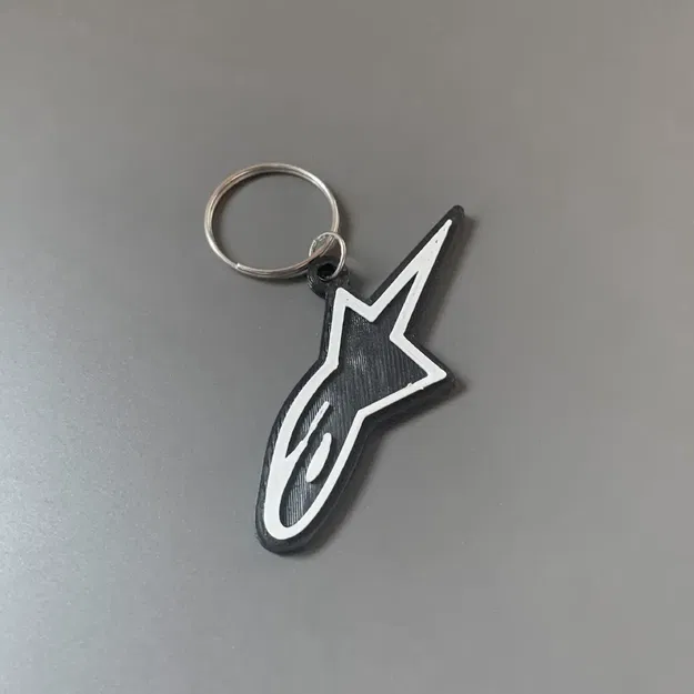 Móc chìa khóa thương hiệu Alpinestars in 3D với thiết kế đơn g... - Image 2