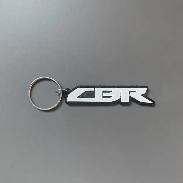 Móc khóa thương hiệu Honda CBR in 3D với thiết kế đơn giản - Image 1
