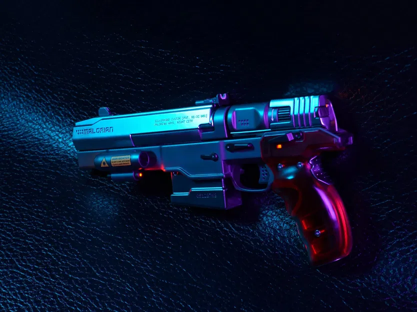 Súng Malorian 3516 của Johnny Silverhand từ Cyberpunk 2077 - Image 3