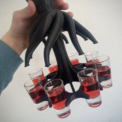 Máy phân phối rượu Alktopus với thiết kế bạch tuộc độc đáo