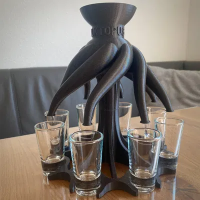 Máy phân phối rượu Alktopus với thiết kế bạch tuộc độc đáo