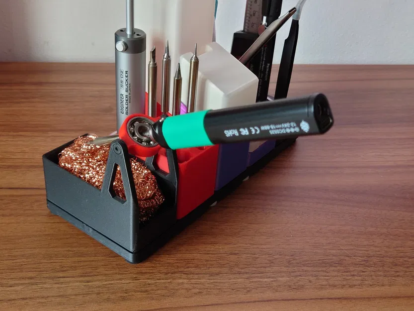 Giá đỡ hàn và bùi nhùi đồng Gridfinity 1x2 - Image 3