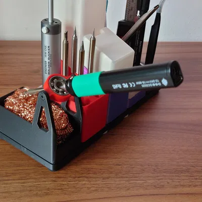 Giá đỡ hàn và bùi nhùi đồng Gridfinity 1x2